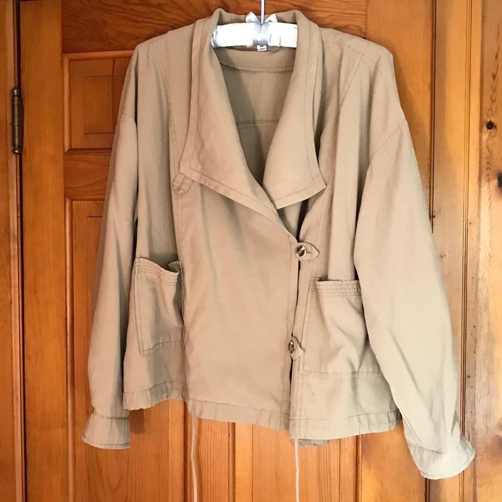 Mauby Utility Jacket in Light Tan Size 1X